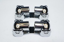 New Lot of 2 Naiture Shower Curtain Rod Double Swivel Chrome Finish Ships FREE