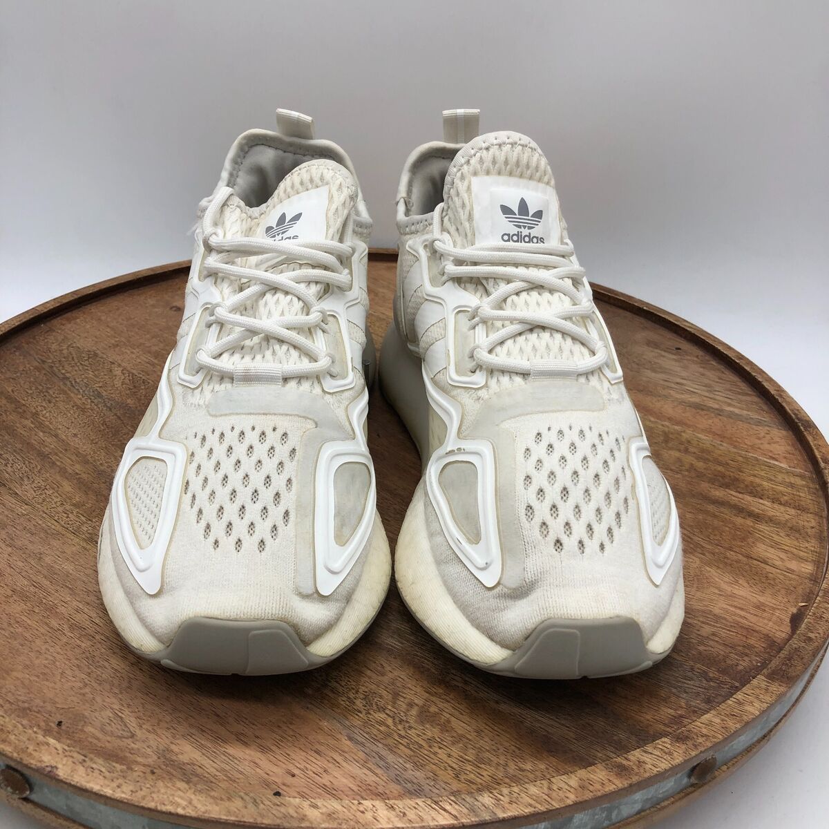 Adidas ZX 2K Boost Youth Kids GS Size Cloud Triple White Adidas ZX 2K Boost Youth Kids GS Size Cloud Triple White