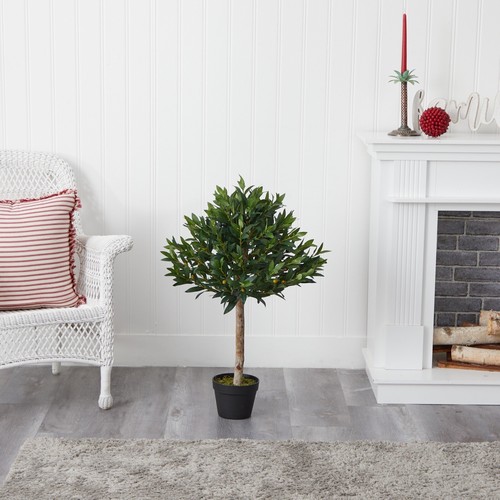 34 Olive Topiary Artificial Tree Home Decor. Retail $99 - Picture 3 of 8