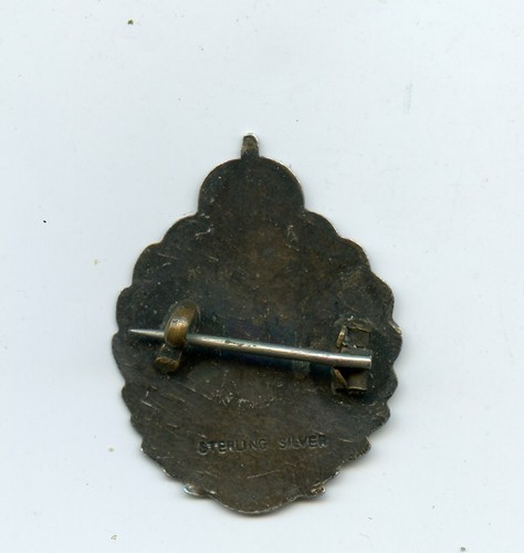 WW1 Royal Engineers Silver and Enamel Sweetheart BADGE - Picture 2 of 2