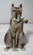 Marsha Mccarthy  Tabby Cat Signed Figurine 6”