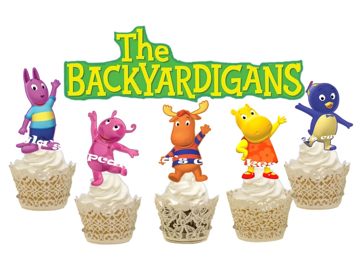 Backyardigans Logo Backyardigans Edible Frosting Cupcake Image Cake