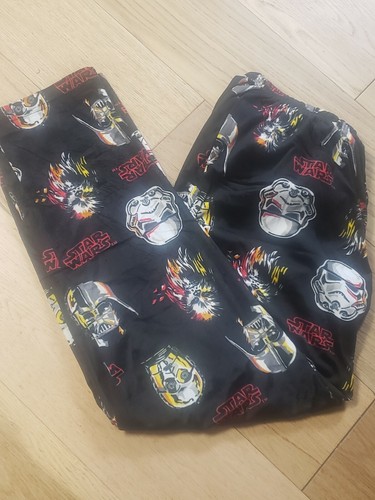 Mens Star Wars Storm Trooper Black Lounge Pajama Pants Large New FREE Shipping - Picture 4 of 4
