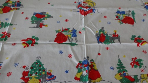 Pair of Folk Art tablecloths nice - Picture 8 of 14
