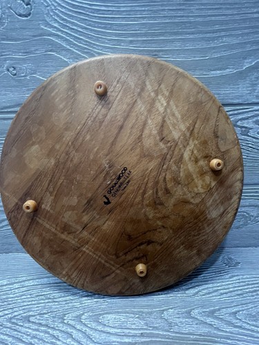 Vintage GoodWood Teak Cheese Cracker Tray Christmas Tree Tile Charcuterie Board - Picture 8 of 9