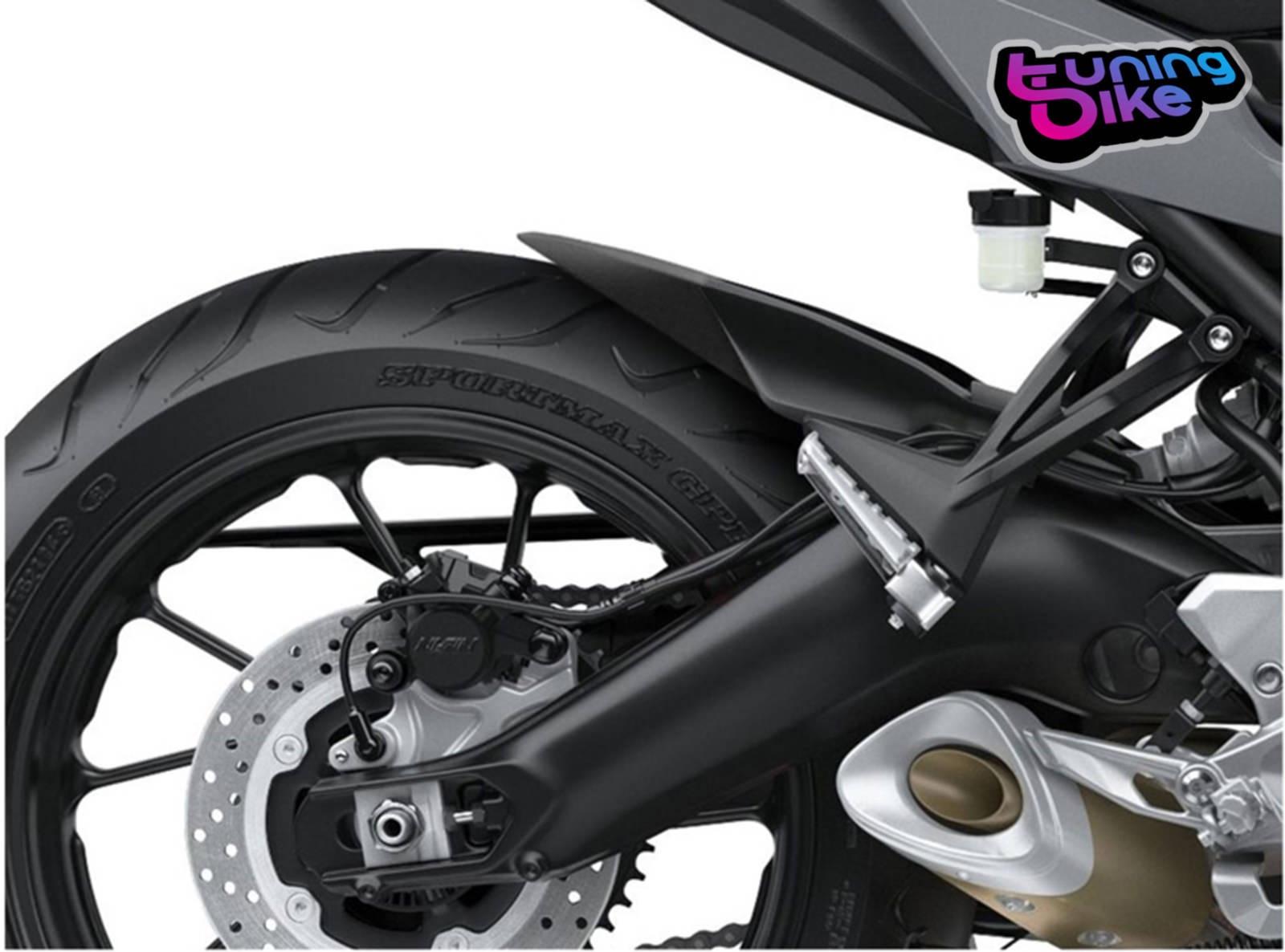 PUIG ESTENSIONE PARAFANGO POSTERIORE YAMAHA TRACER 900 2019 NERO OPACO