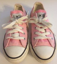 Faded Pink Converse All Stars Casual Athletic Shoes Youth 12