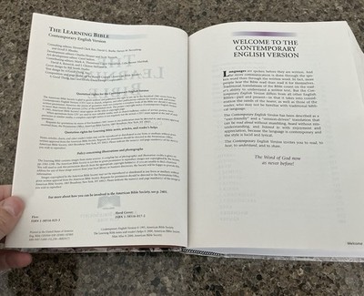 Learning Bible : Contemporary English Version by American Bible