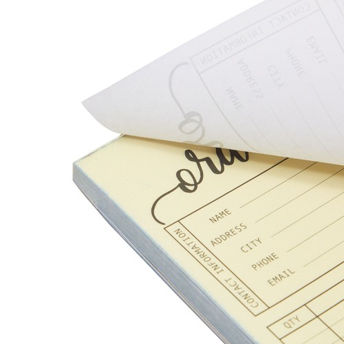 2 Pack Invoice Purchase Order Form Pads, Small Business Supplies, 5.5 x 8.5 in - Picture 6 of 9