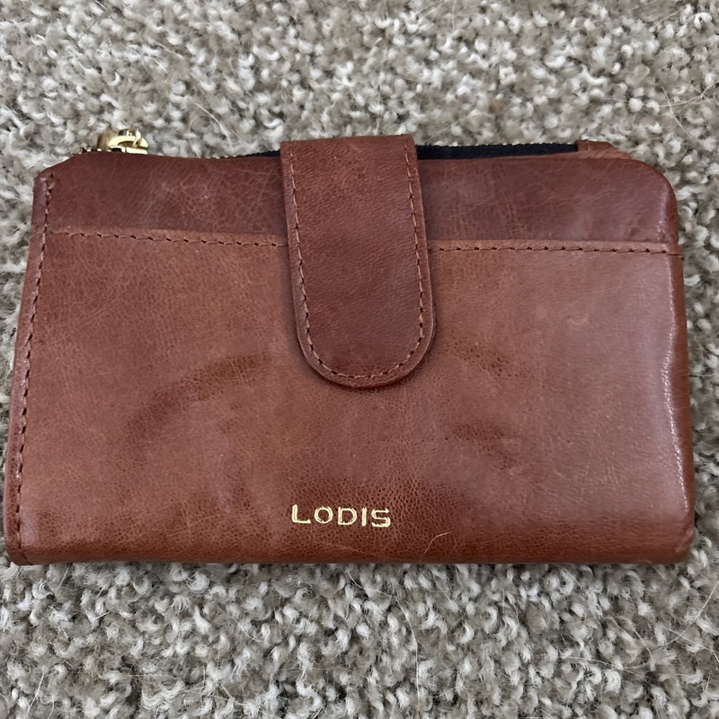 Lodis brown leather wallet