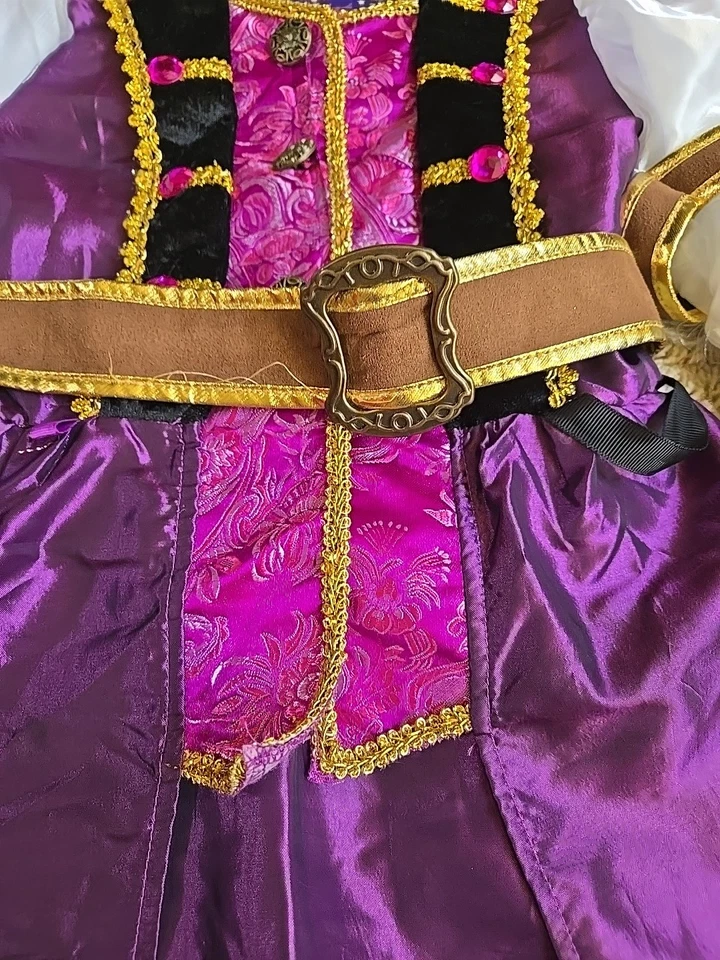 Disfraz de Halloween Teetot & Co. Princesa Pirata Rosa Púrpura Niñas Jóvenes Talla 5-6 Foto 4 de 4