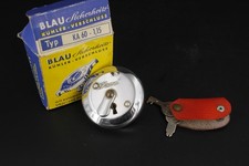 Hama Tankdeckel Oldtimer mit Schlüssel + Leerkarton BLAU Kühlerverschluss #S1