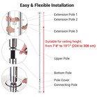 10 FT Spinning Static Dancing Pole Kit with Extensions Fitness Dance Exercise — photo 2