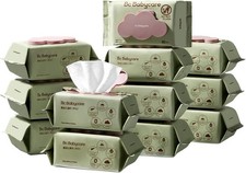  Sensitive Baby Wipes, Thick & XL, 99% Water, Ultra-Hydrating, Unscented, Hypoal