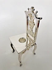 Candle Crown VICTORIAN THRONE CHAIR holder & seat for snuffers Metal NEW Dept 56