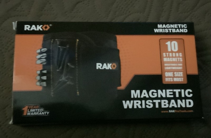 Rak Magnetic Wristband Nail And Screw Holder NIB