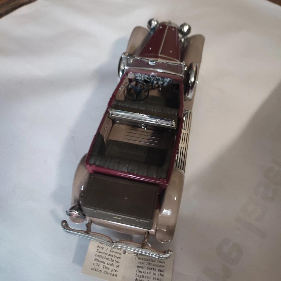 DUESENBERG J - DERHAM TOURSTER - 1930 Franklin Mint éch: 1/24 métal - Photo 3/4