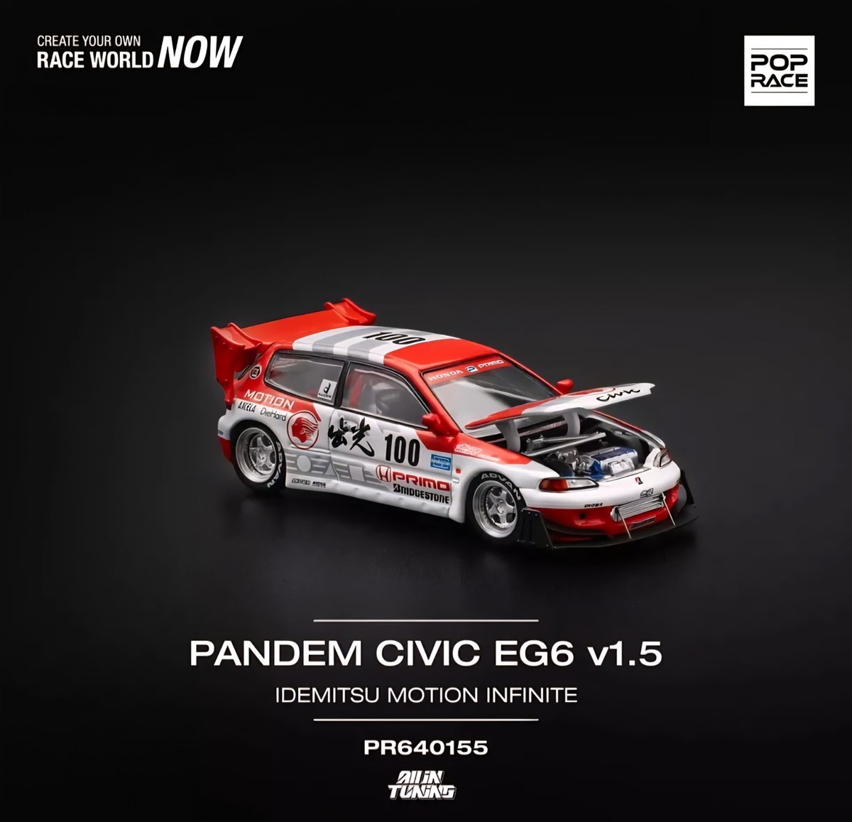 Pop Race Honda Pandam Civic EG6 FOSHAN Event 1/64 PR640155 | eBay