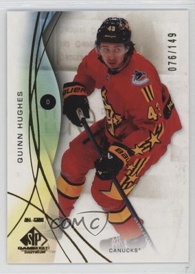 2024 Upper Deck SP Game Used Edition All-Stars Gold /149 Quinn Hughes #121 0us4