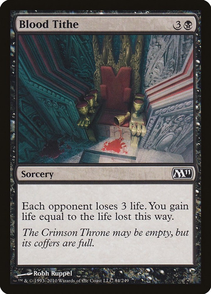 Blood Tithe Magic 2011 (M11) MTG 84 LP