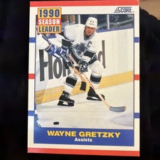1990 1991 Score Wayne Gretzky Los Angeles Kings #352 Hockey Card A14 Mint