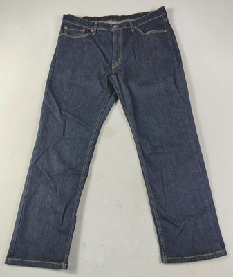 Levis 541 Jeans Mens 38 Blue Dark Wash Athletic Taper Stretch Denim
