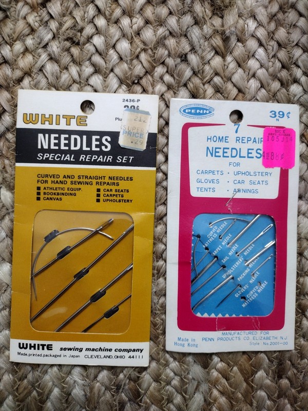 Vintage White Special Repair Set & Penn Home Repair Kit, specialized needles