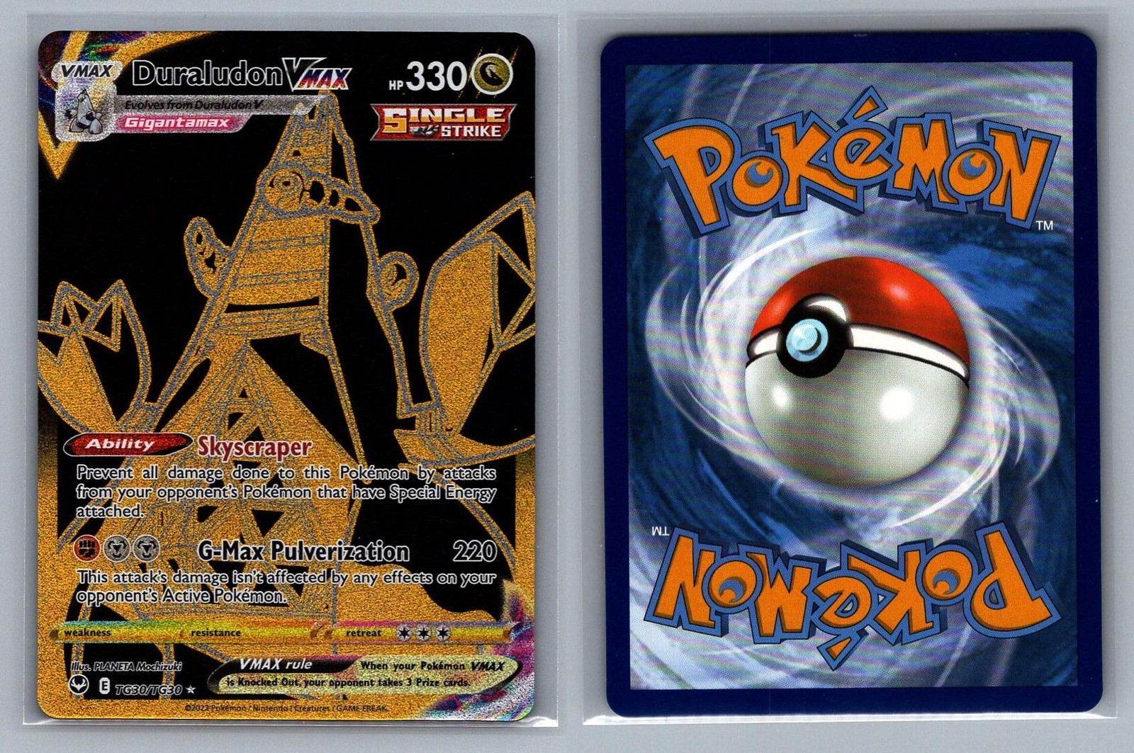 Duraludon VMAX #TG30/TG30 Holo Silver Tempest Trainer Gallery Pokemon Card - NM