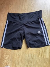 ADIDAS BLACK 3 STRIPES ESSENTIAL TRAINING SHORTS -  XS
