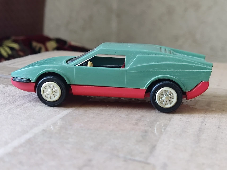 Vintage Retro Plastic racing Sport car, USSR, Soviet Union - Image 3 of 4