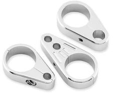 Bikers Choice Clutch Cable Clamp - 1-1/4in. - Slotted Chrome Motorcycle 489795