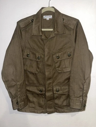 Labour Union Jungle Fatigue Jacket HBT Cotton Olive Green Size 36 Small NWOT - product listing photo