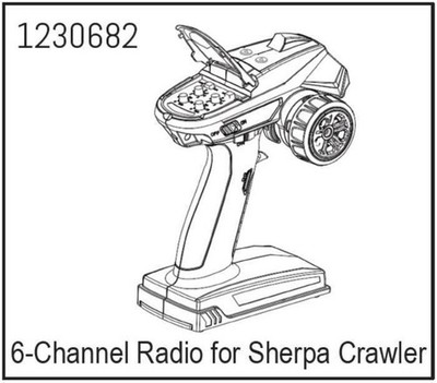 ABSIMA 6-Kanal Fernsteuerung für Crawler Sherpa / Khampa / 1230682