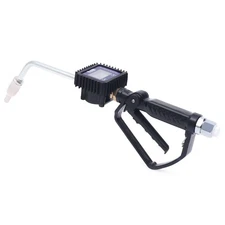 Digital Petrol Oil Fluid Dispenser Pump Metering Oil Gun W/ Toothed Handle