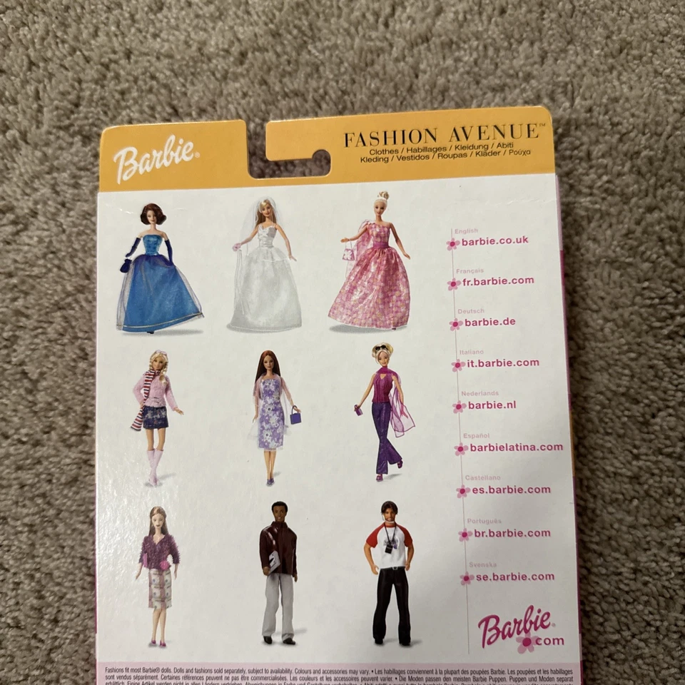 Одежда Barbie Fashion Avenue 2002 Mattel Asst. 25701 никогда не доставался из коробки новый 🌸 - Изображение 4 из 4