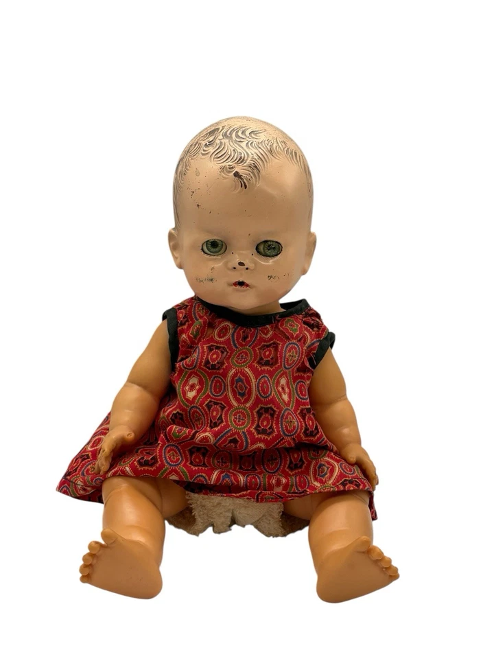 Vintage Ideal Betsy Wetsy Baby Doll Molded Hair Dress — 第 2/4 张图片