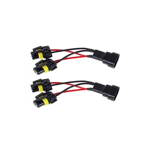 2pcs 9005 9012 Headlight Bulb Socket Adapter Female Connector Wiring Harness - Picture 5 of 5