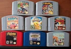Nintendo 64 9x Game Lot Bundle Authentic N64 Cartridges-Mario-Smash-Kirby-Tested
