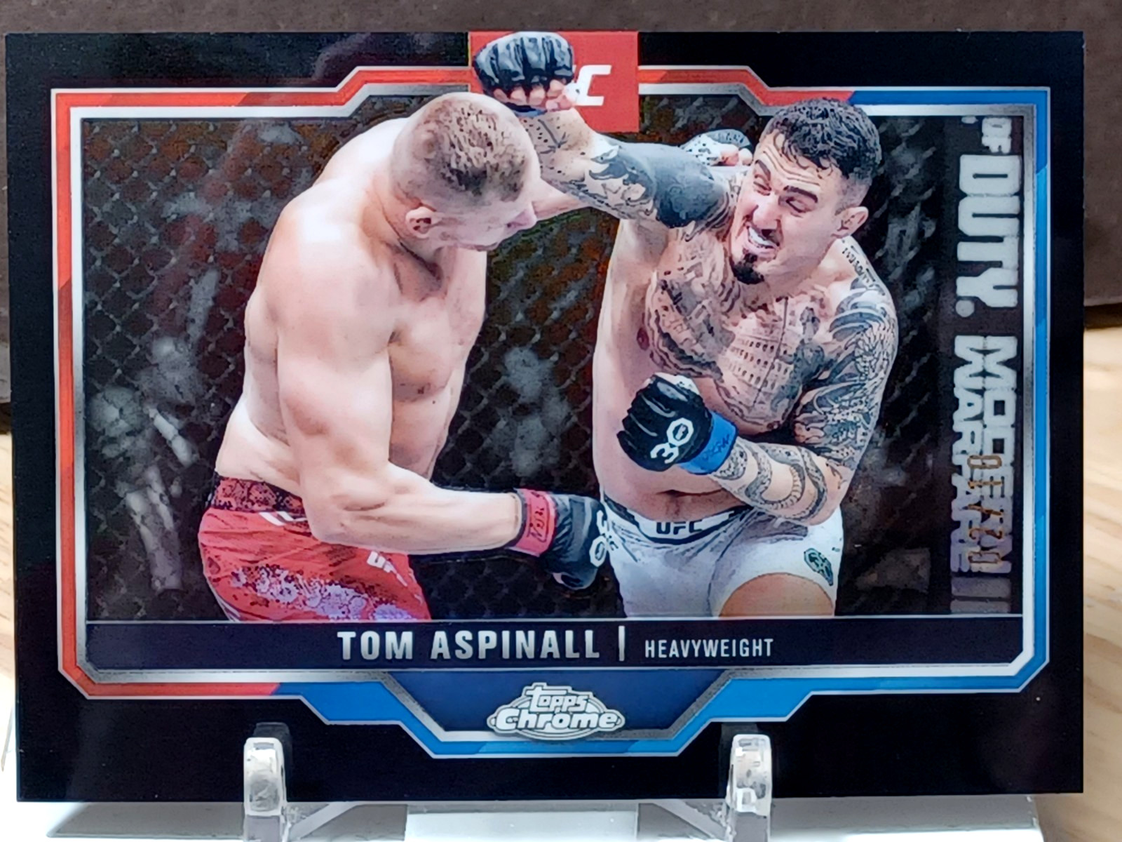 #146 - TOM ASPINALL BLACK REFRACTOR #2/10 SSP - 2025 Topps Chrome UFC