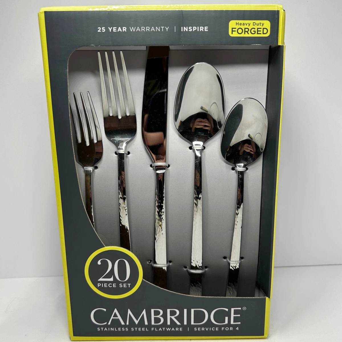 ケンブリッジ　カトラリー　５本✕４人分　合計20本　サテン　新品未使用 Cambridge China Standard Set Flatware Sets for sale | eBay