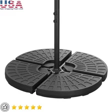 Heavy Duty Umbrella Base Water Filled Cantilever Stand Weather Resistant HDPE US