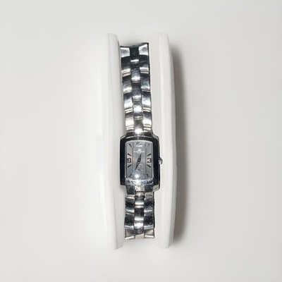 Baume & Mercier Hampton Men's Quartz Rectangular Black Dial SS Bracelet