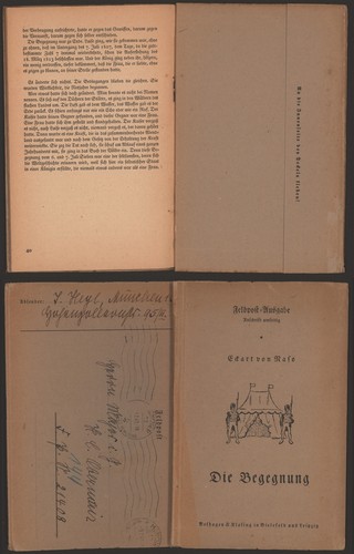 Germany WWII 1943 - Field Post Book Munich W592