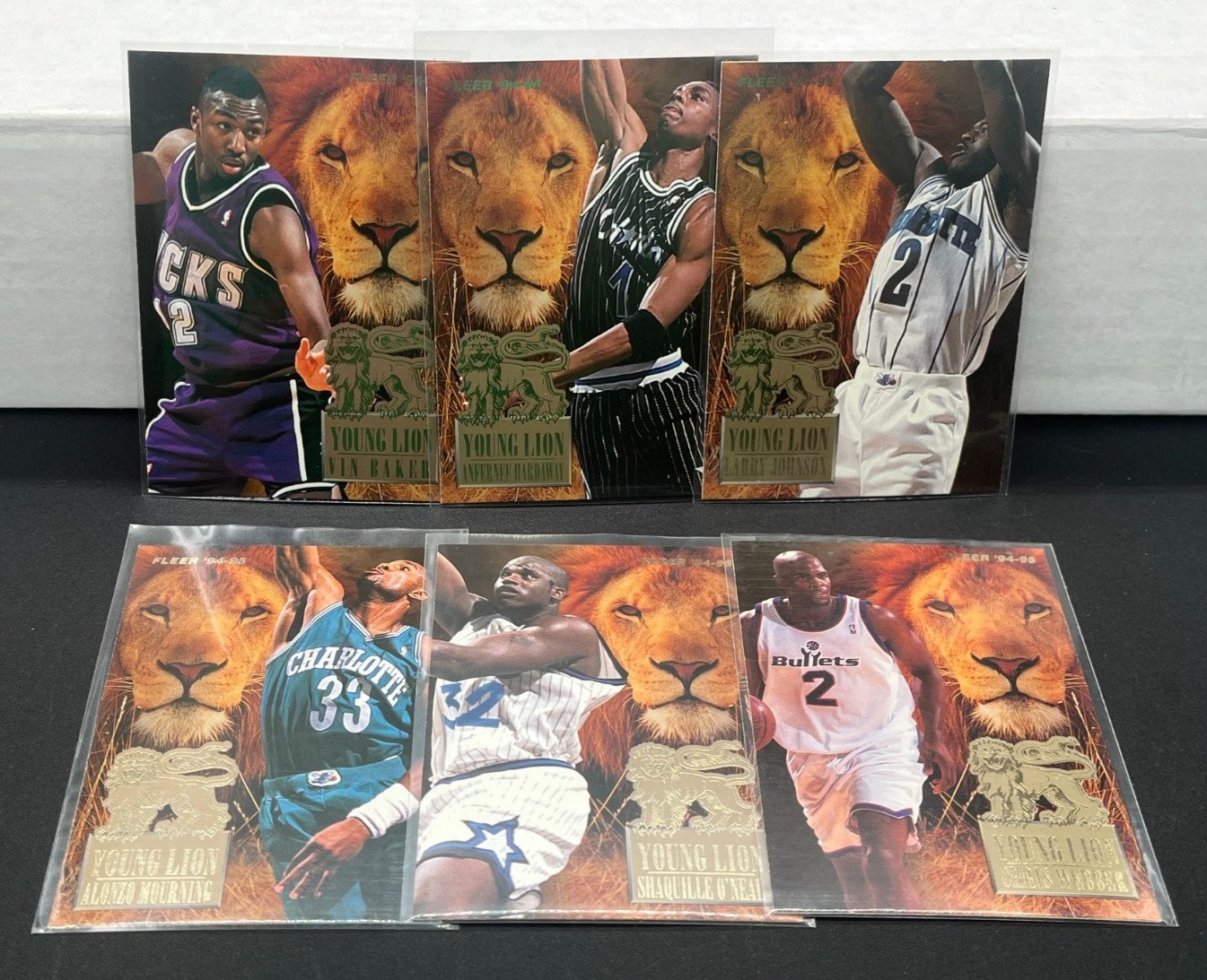 1994-95 Fleer Young Lions (6) Card Complete Insert Set - Hardaway & O'Neal