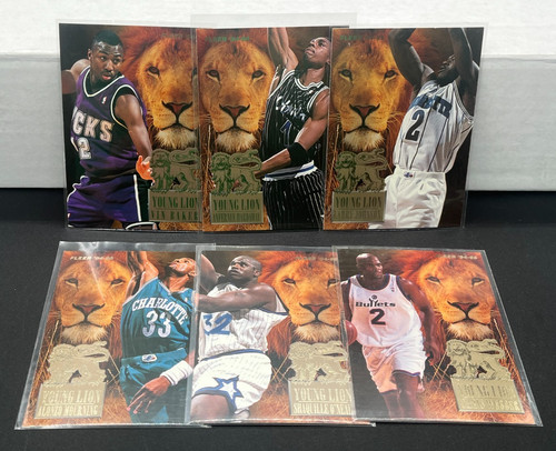 1994-95 Fleer Young Lions (6) Card Complete Insert Set - Hardaway & O'Neal