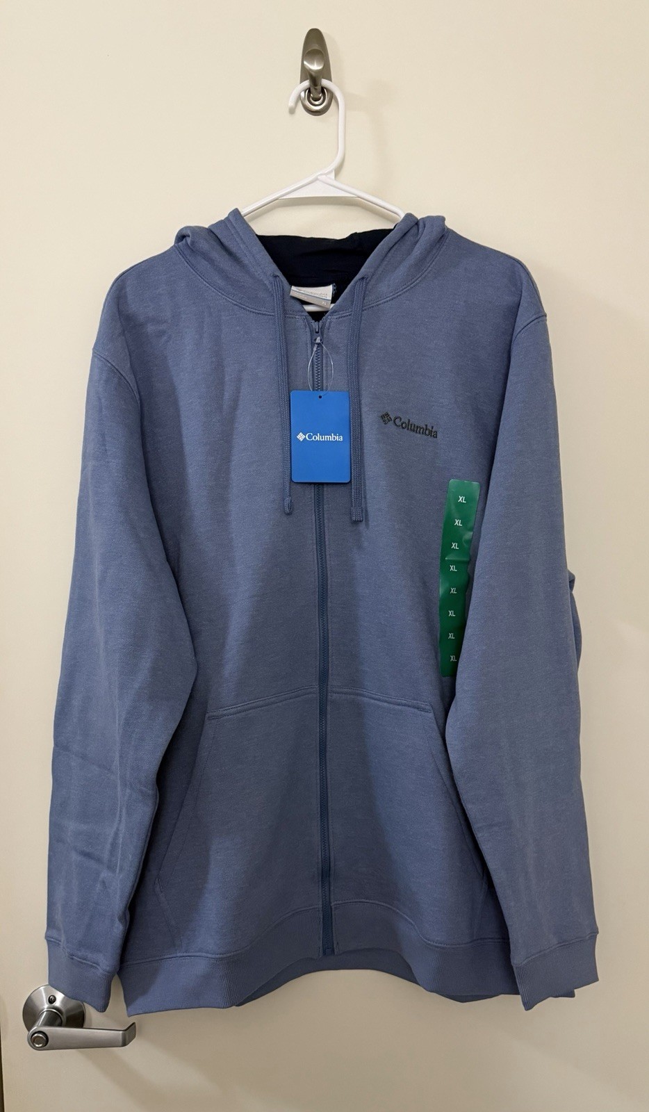 Columbia Men’s Sweatshirt Hoodie Full Zip Men’s XL Blue