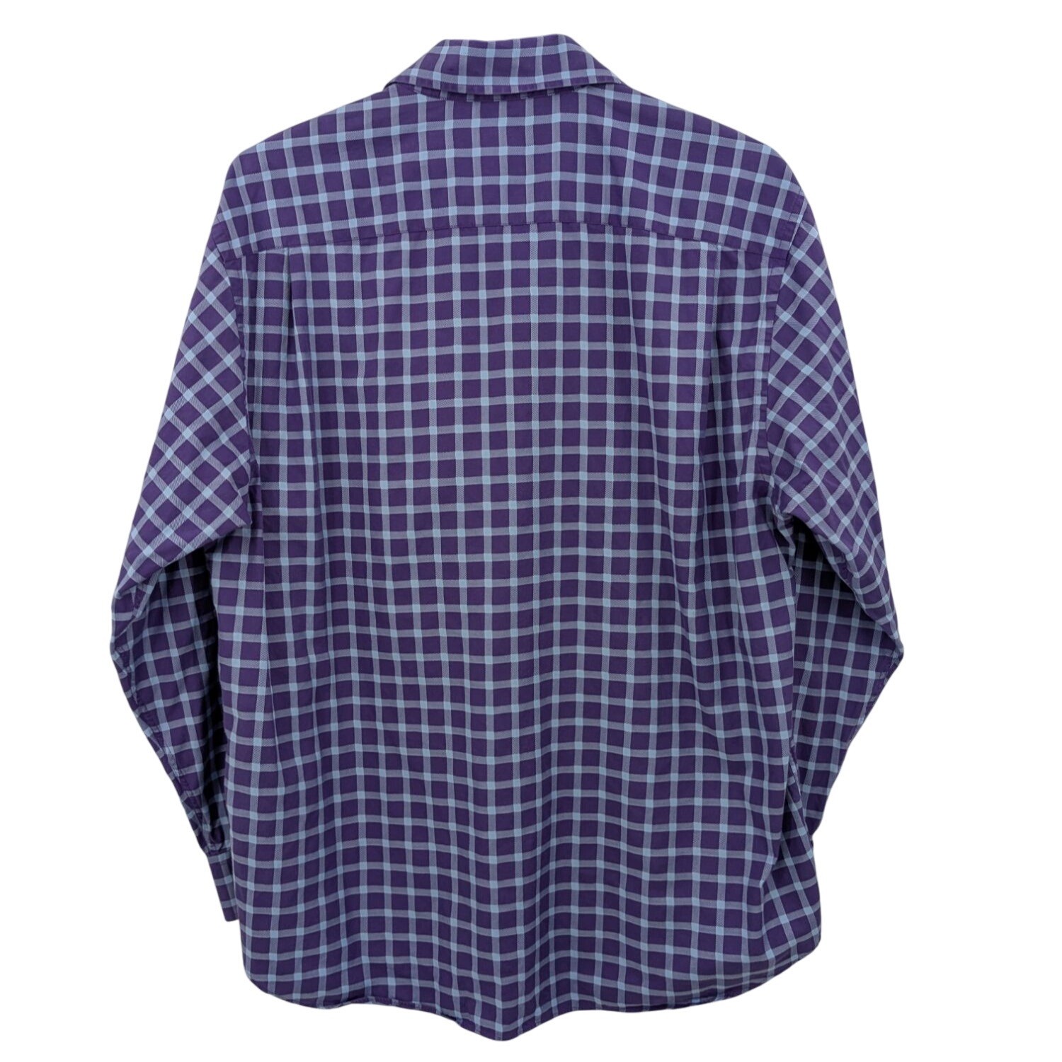 Robert Talbott Gingham Plaid Button Up Shirt Size… - image 2