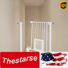 Baby Gate with Cat Door, Baby Gate with Small Pet Door, Baby Safety Gate Rail