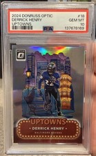 Derrick Henry 2024 Donruss Optic Uptowns #18 PSA 10 Gem Mint Baltimore Ravens