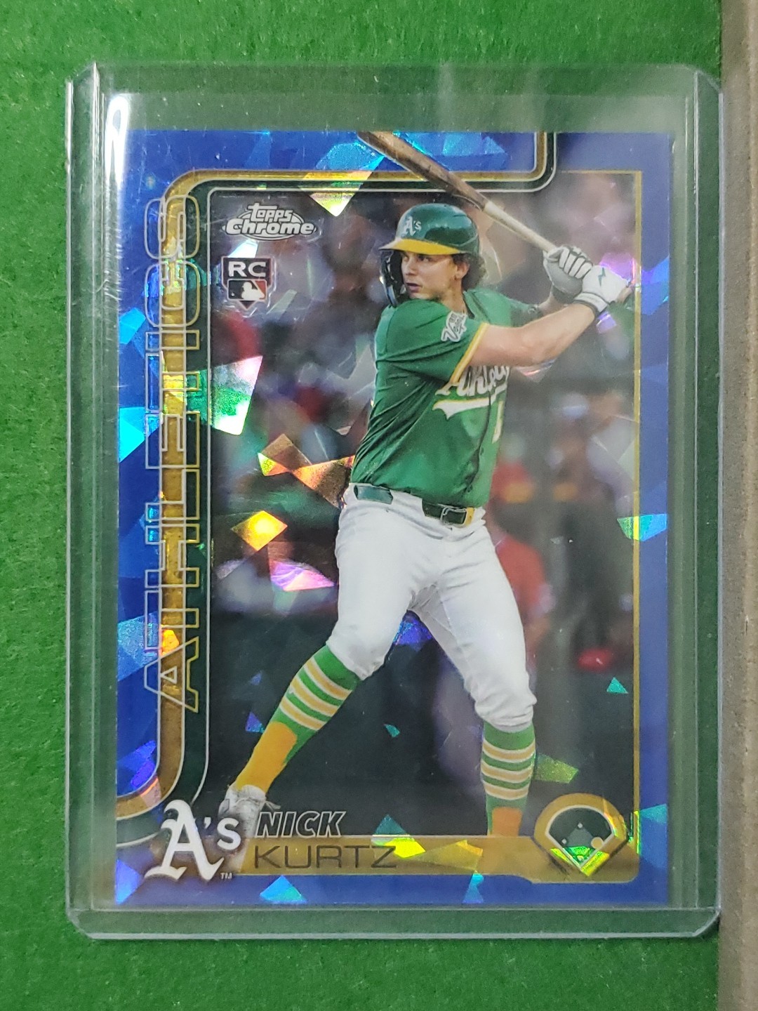 2025 Topps Chrome Update Sapphire Nick Kurtz Rookie (RC) #USC178 Athletics